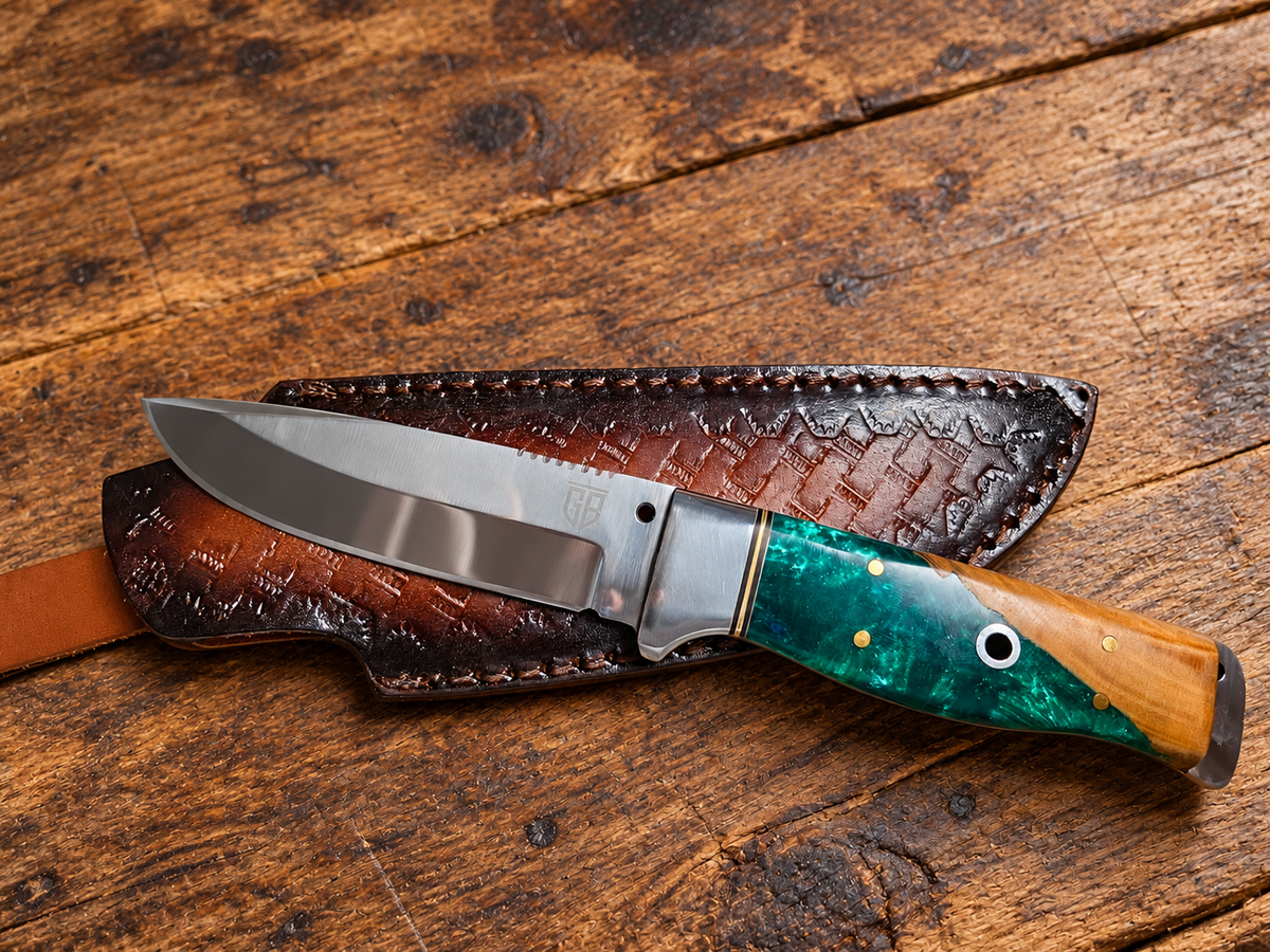 8 1/2 inches Handmade 12C27 Fixed Blade Knife