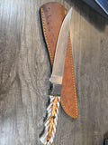 8" blade Swedish steel with pinecone handle