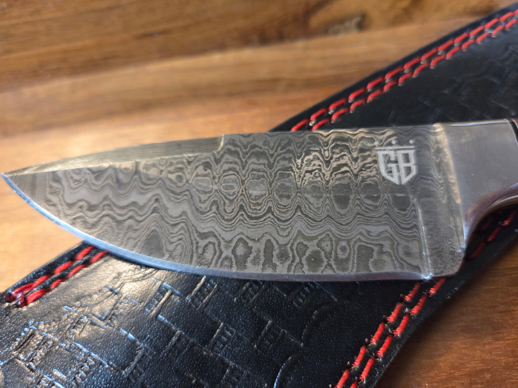 9 inch Damascus with wenge wood