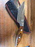 9 inch Damascus with wenge wood